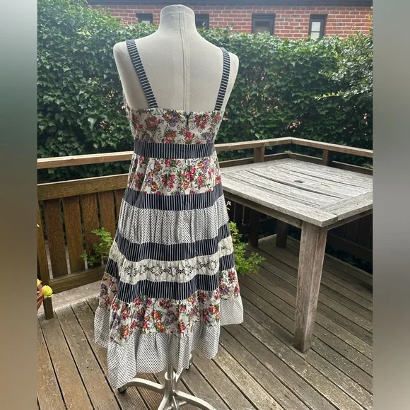 Nanette Lepore tiered mixed print sundress - Picture 2 of 6